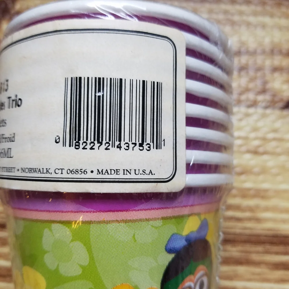 VeggieTales Friends Trio Party Paper Cups 8 9oz. Birthday Summer
